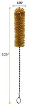 EISCO 12PK Bristle Cleaning Brushes, 9.25", Twisted Stainless Steel Wire Handle, Ideal for Tubes, Bottles, Jars