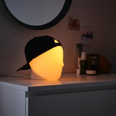 Generic Setup Color Changing LED Mood Light - Head-Shaped Desk Lamp for Bedroom, Office, or Gaming - Ambient Night