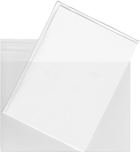 Clear Plastic Envelope Bags, A7 (7 7/16" x 5 1/4"), 100 Bags