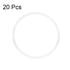 uxcell Silicone O-Rings, 32mm OD 29mm ID 1.5mm Width VMQ Seal Gasket for Pipe Repair, White, Pack of 20
