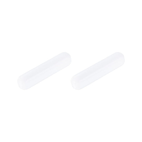 MECCANIXITY Magnetic Stirrer Mixer Stir Bar Rod 40mm(1.57") x9mm, White PTFE Coating Magnet for Laboratory, 2Pcs