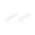MECCANIXITY Magnetic Stirrer Mixer Stir Bar Rod 40mm(1.57") x9mm, White PTFE Coating Magnet for Laboratory, 2Pcs