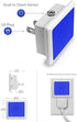 2-Pack, 0.3W L LOHAS LED Blue Night Lights Plug into Wall Plug in Night Light, Dusk to Dawn, Bright Nightlight