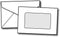 Mini Envelopes, 4 1/2" x 3" White with Window - 100 Envelopes