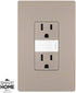Legrand radiant NTL885TRBKCC6 15 Amp Adjustable LED Night Light Outlet, Tamper Resistant, Black (1 Count)