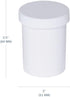 EZY DOSE Ointment Jar and Container, Screw on Cap, Leak-Proof Container for Creams and Balms, Durable Design, Ideal for DIY Skincare and Herbal Remedies, 2 oz Capacity, White (Pack of 12) by EZY DOSE