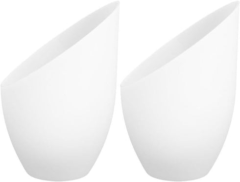 Angoily 2pcs Plastic Small Lamp Shade Floor Light Covers Replacement White Shade