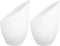 Angoily 2pcs Plastic Small Lamp Shade Floor Light Covers Replacement White Shade