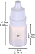 HLLMX 8 PCS Empty Plastic Squeezable Dropper Bottle Portable Empty Squeezable Dropper Bottle Container with Screw Cap Essential Oil Container 5ML by HLLMX