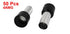 uxcell 50 Pcs Insulated Wire Crimp Terminal Ferrule Tube, Black E25-16 4AWG