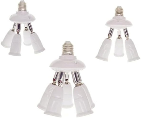 Wicocc E27 3 4 5 E27 Bulb E27 1 4) Socket To Adapter Lamp Holder Converters Base Socket Splitter LED Light Holder Smart