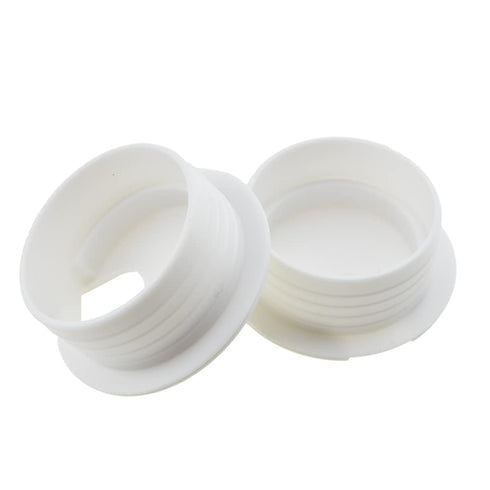 HAHIYO 2Pcs 1.5Inch/38mm White ABS Plastic U-Shaped Desk Grommet, Wire Management Cord Hole Cover