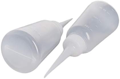 Utoolmart 6pcs 150ml Squeeze Bottle, Plastic Glue Oil Wash Bottles for DIY Tattoo Label