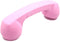 Wireless Retro Telephone Handset and Radiation-Proof Headset Receivers for Mobile Phone, Comfortable Call, Pink