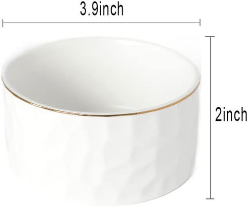 Ceramic Paper Clip Holder, Cute Paperclip Dispenser for Desk, Paper Clip Organizer (White)