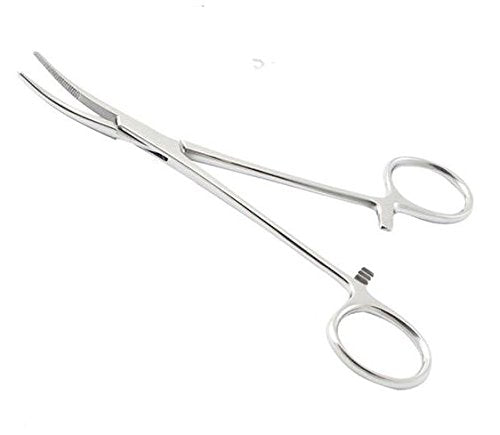 RK55CVD Premium High Polish Kelly Hemostat Forceps, Curved Stainless Steel