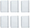 Yansanido 6 Pcs A6 Clear Hardcover Spiral Notebooks, 5.7 Inch x 4.1 Inch, 160 Pages (80 Sheets) Graph Paper
