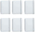 Yansanido 6 Pcs A6 Clear Hardcover Spiral Notebooks, 5.7 Inch x 4.1 Inch, 160 Pages (80 Sheets) Graph Paper