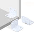 1"x1.2"(LxW), 24 Packs L Bracket White Metal Angle Bracket Corner Braces Shelf Cabinet Support Braces