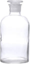 Baluue 250mL Clear Lab Chemicals Bottle, Narrow Mouth Reagent Bottle with Ground Glass Stopper