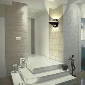 10W 4 Set YIFONTIN LED Wall Light Modern Bowl Sconce Up Down Moon Warm Lamp Pieces for Bedroom Living Room Porch Nook