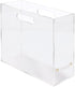 RUSSELL+HAZEL Acrylic File Box Slim, Clear, 4.5” x 12.25” x 10”