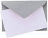 Mini Envelopes Silver 4" x 2.75" Gift Card Envelopes. Easy-Seal Business Card/Gift Card Envelopes (140 Pack with Cards) by Purple Q Crafts