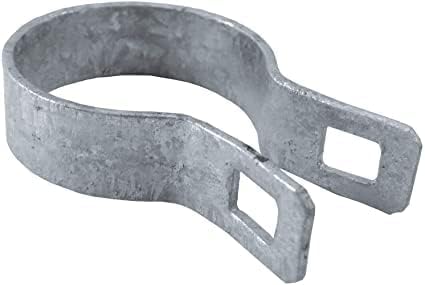 Ozark Fence & Supply Galvanized Steel Brace Band (12, 1-3/8"): 12-Pack for 1-3/8" Chain Link Fence Post