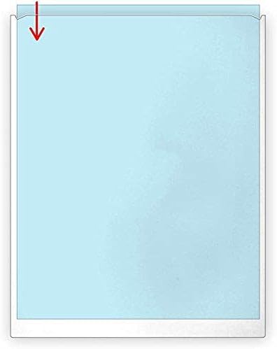 StoreSMART 8.5" x 11" Peel & Stick Letter Size Pocket, Crystal-Clear, 20-Pack