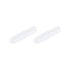 MECCANIXITY 2Pcs Magnetic Stirrer Mixer Stir Bar Rod 40mm(1.57") x9mm with PTFE Coating Magnet White for Laboratory