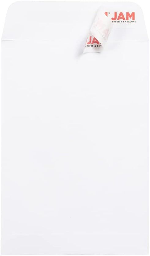 JAM PAPER 1 Scarf Open End Catalog Commercial Envelopes with Peel and Seal Closure - 4 5/8 x 6 3/4 - 25/Pack