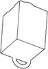 120V 3-Wire WAC Lighting H Track Suspension Loop to Connect Chain Suspended Fixtures for H Style Track Systems in Black