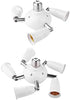 Delmitan E27 4 Bulb 3 1 Lamp Bases Splitter with Switch Heads Lamp Base Adjustable LED Light Holder Adapter Converter