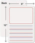 Scribbledo 10 Pack Double Sided Whiteboards, 9”x12” Story Lined Dry Erase Boards for Kids, Includes Erasers