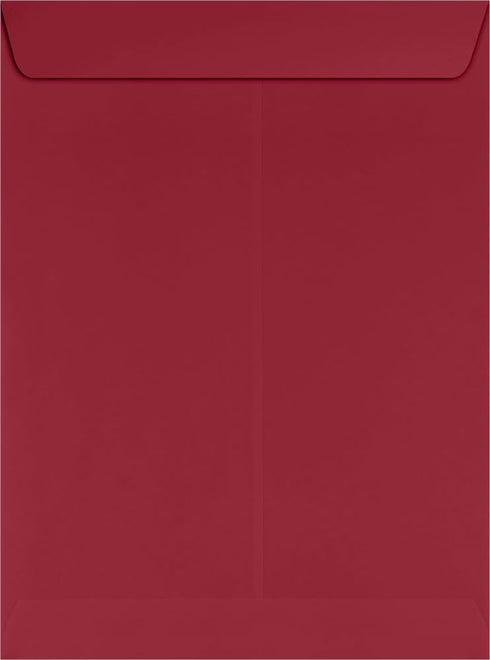 LUXPaper 9 x 12 Open End Envelopes | Peel & Press | Garnet Red | 80lb. Text | 50 Qty