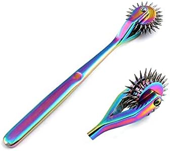 Goldenhandcrafts Wartenberg Neuro Pinwheel Stainless Steel 3 Head Diagnostic Instrument, 6.6 In, Multi Color