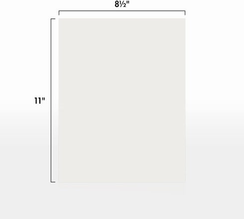 LUXPaper 8.5" x 11" Paper | Letter Size | Natural White | 80lb. Text | 100% Cotton | 50 Qty by LUXPaper