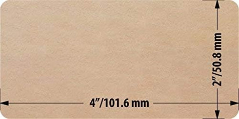 Mr-Label 2”×4” Printable Natural Kraft Brown Label Sticker for Mason Jars, Crafts, Candles, Gift Label (100 Labels)
