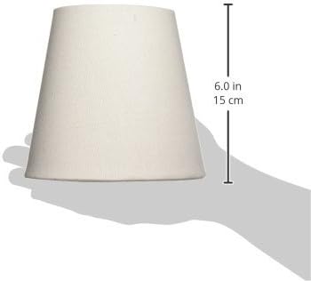 CS-920-6LNW 4 6 5.5, Royal Designs, Inc. Hardback Empire Chandelier Shade, x x Linen White