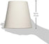 CS-920-6LNW 4 6 5.5, Royal Designs, Inc. Hardback Empire Chandelier Shade, x x Linen White