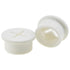 HAHIYO 4Pcs 0.8Inch White Flexible Rubber Desk Grommet, Wire Management Cord Hole Cover for Office Home