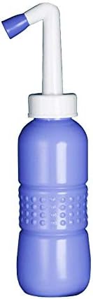 Portable Bidet Bottle for Travel - Personal Hygiene Care Manual Bidet (11in) in Blue