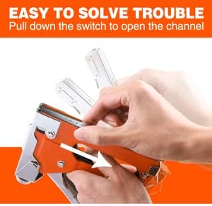 ValueMax Heavy Duty Staple Gun, 3-in-1 Manual Nail Gun with 3000 Staples for DIY, Upholstery, and Craft