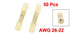 uxcell 50 Pcs BHT0.5 Heat Shrink Electrical Waterproof Solder Wire Terminals, AWG 26-22 Yellow