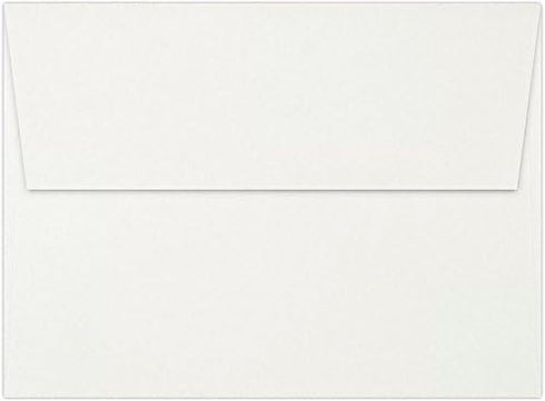 LUXPaper A7 Invitation Envelopes, Peel & Press, 5 1/4" x 7 1/4", White, 24lb Text, 250 Qty