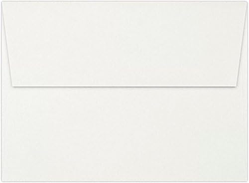 LUXPaper A7 Invitation Envelopes, Peel & Press, 5 1/4" x 7 1/4", White, 24lb Text, 250 Qty