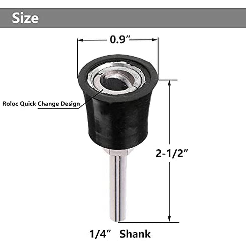 YAKAMOZ 2Pcs 1-Inch 1/4" Sanding Pad Roll Lock Disc Holder Quick Change Roll Lock Sanding Discs Polishing Pads Holding