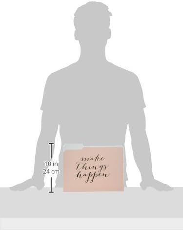 Graphique Designer “Make Things Happen” File Folders, Set of 9 (3 Designs), Letter Size Organizers, Decorative Office