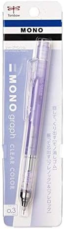 Tombow Monograph Mechanical Pencil, Clear Color, 0.3mm, Clear Purple (DPA-139F)