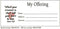Broadman Church Supplies My Offering Bill Size Envelope, 100 Count